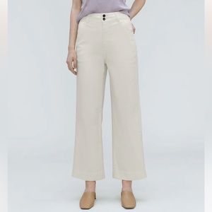 NWT Everlane White Wide Leg Pant